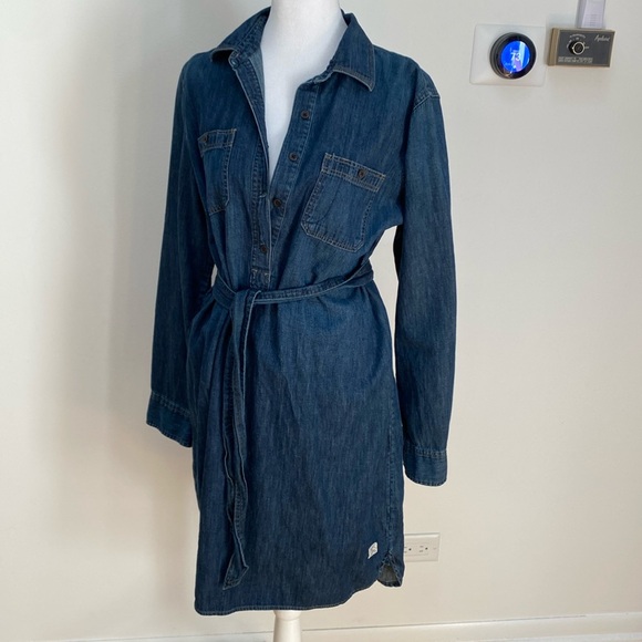 LRL Lauren jeans co. Ralph Lauren jeans shirt dress size Large - Picture 1 of 11